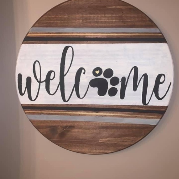 Welcome sign 17” hung with rope (not pictured) - Picture 1 of 1